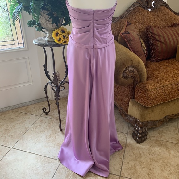 David’s Bridal Strapless Long Formal Dress Size 4 - Picture 4 of 8